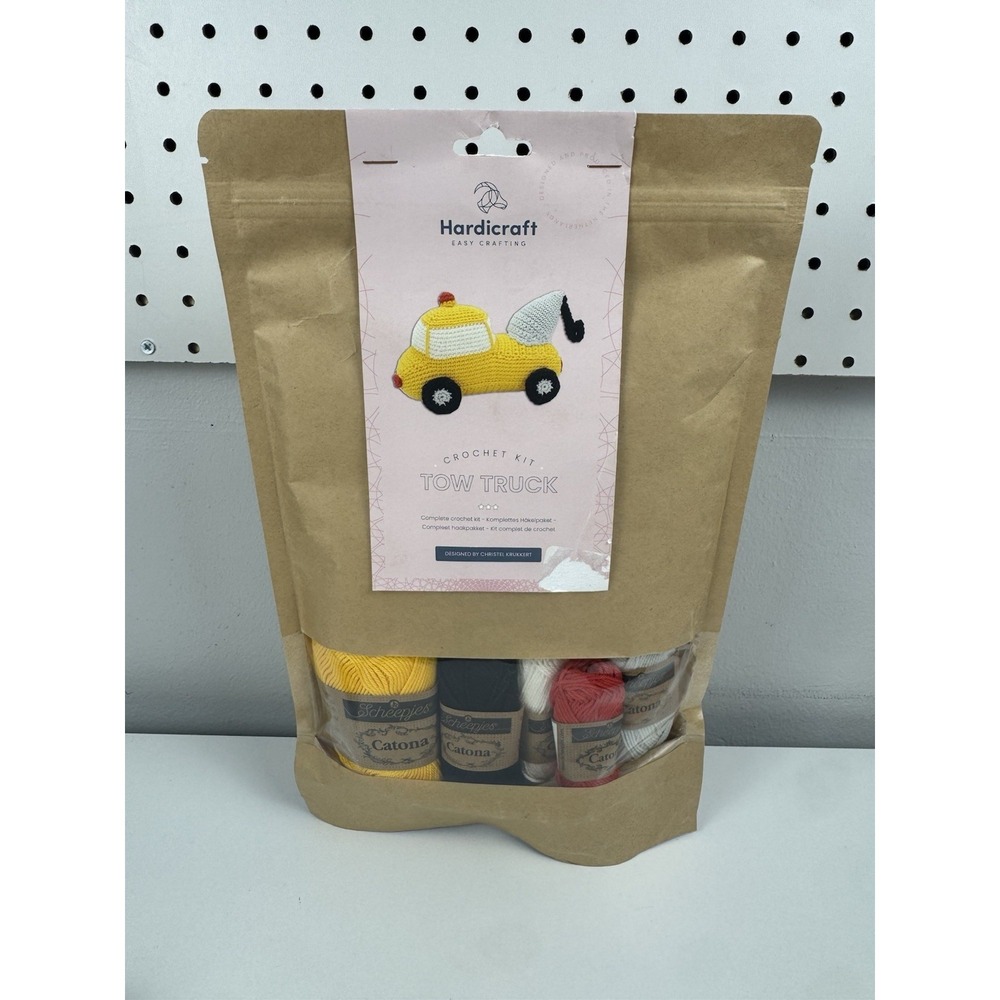 Hardicraft Tow Truck Crochet Kit DIY Amigurumi Scheepjes Catona Yarn
